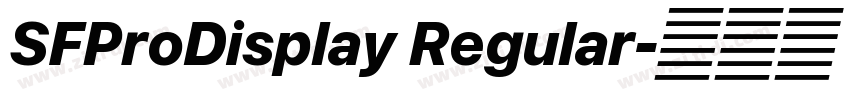 SFProDisplay Regular字体转换